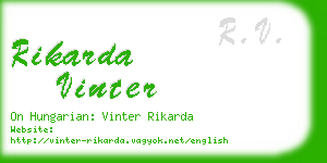 rikarda vinter business card